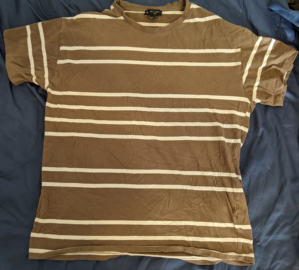 New Look Striped T-shirt Size Medium